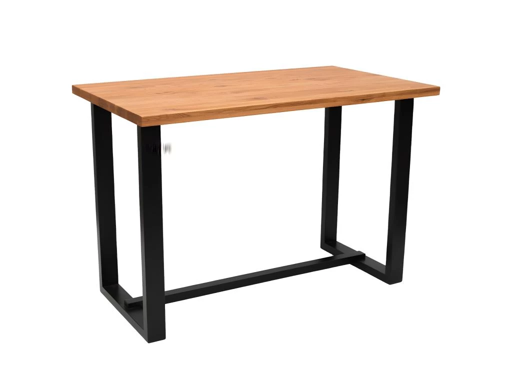 Table De Bar Avec Plateau En Chêne Massif Et Piètement En Bois - LAO 3 Table De Bar Avec Plateau En Chêne Massif Et Piètement En Bois - LAO