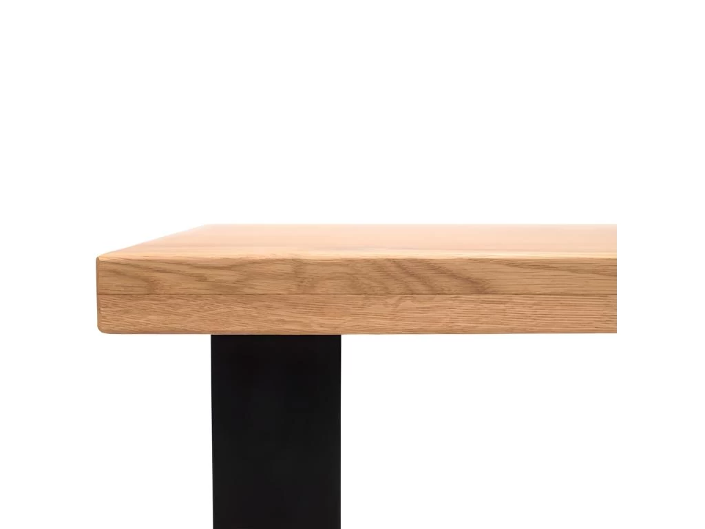 Table De Bar Avec Plateau En Chêne Massif Et Piètement En Bois - LAO 6 Table De Bar Avec Plateau En Chêne Massif Et Piètement En Bois - LAO – Image 4