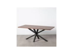 Table De Repas Rectangulaire Bois/Métal Taille M - MARINI -Magasin de meubles de restaurant table a manger 17622897