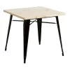 Table De Salle à Manger Carrée En Bois De Fer 80x80x74cm Thinia Home 2 Table De Salle à Manger Carrée En Bois De Fer 80x80x74cm Thinia Home -Magasin de meubles de restaurant table a manger 17658487