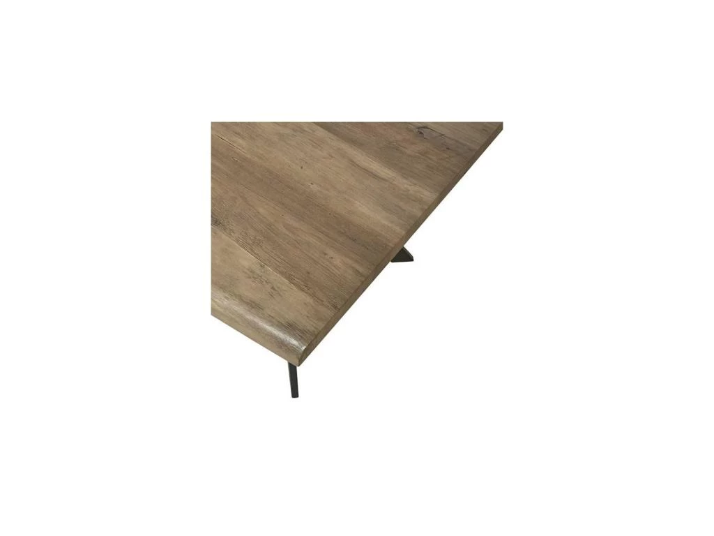 Table De Repas Rectangulaire 200 Cm Bois Naturel/Métal - CYRILLE 8 Table De Repas Rectangulaire 200 Cm Bois Naturel/Métal - CYRILLE – Image 6