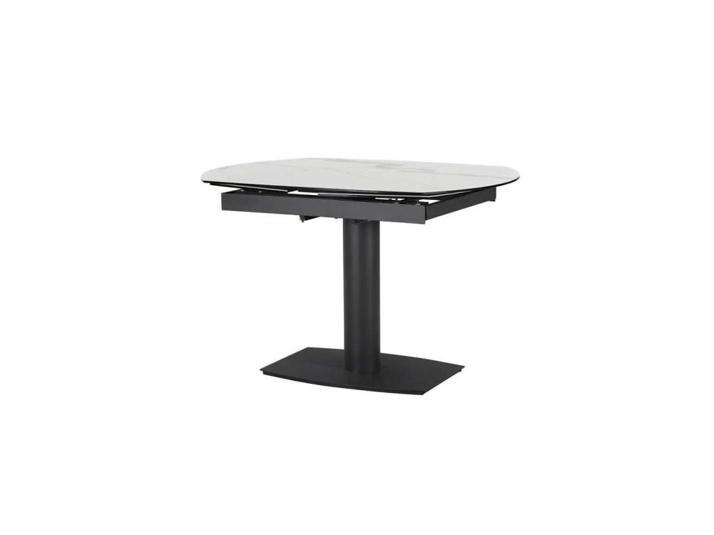 Table De Repas à Allonges Céramique/Marbre Blanc - RAYONG N°1 3 Table De Repas à Allonges Céramique/Marbre Blanc - RAYONG N°1