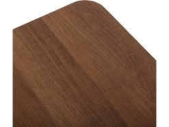 Table De Salle à Manger Iulia, 75 X 80 X 80 Cm, Bois, PVC Et Métal, Marron Et Noir -Magasin de meubles de restaurant table a manger 18045823