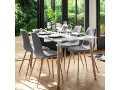 Table à Manger Blanc Roka Atmosphera - Blanc -Magasin de meubles de restaurant table a manger 18075873