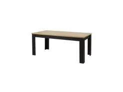 Table De Repas Avec Allonge 180/230 Cm Chêne Naturel/Noir - ARTEMIS
