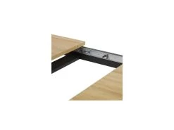 Table De Repas Avec Allonge 180/230 Cm Chêne Naturel/Noir - ARTEMIS 11 Table De Repas Avec Allonge 180/230 Cm Chêne Naturel/Noir - ARTEMIS -Magasin de meubles de restaurant table a manger 18103869