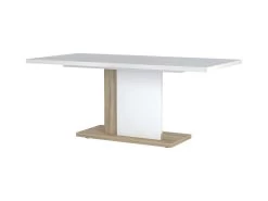 Table De Repas Avec Allonges Blanc Laqué/Chêne Doré 180*90 Cm - STAIN 9 Table De Repas Avec Allonges Blanc Laqué/Chêne Doré 180*90 Cm - STAIN -Magasin de meubles de restaurant table a manger 18316757