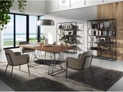 Table à Manger Rectangle Et Acier Noir 1107 ANGEL CERDA 14 Table à Manger Rectangle Et Acier Noir 1107 ANGEL CERDA -Magasin de meubles de restaurant table a manger 18422763