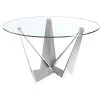 Table à Manger En Verre Et Acier Chromé 1042 ANGEL CERDA 1 Table à Manger En Verre Et Acier Chromé 1042 ANGEL CERDA -Magasin de meubles de restaurant table a manger 18423499
