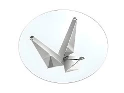 Table à Manger En Verre Et Acier Chromé 1042 ANGEL CERDA -Magasin de meubles de restaurant table a manger 18423511