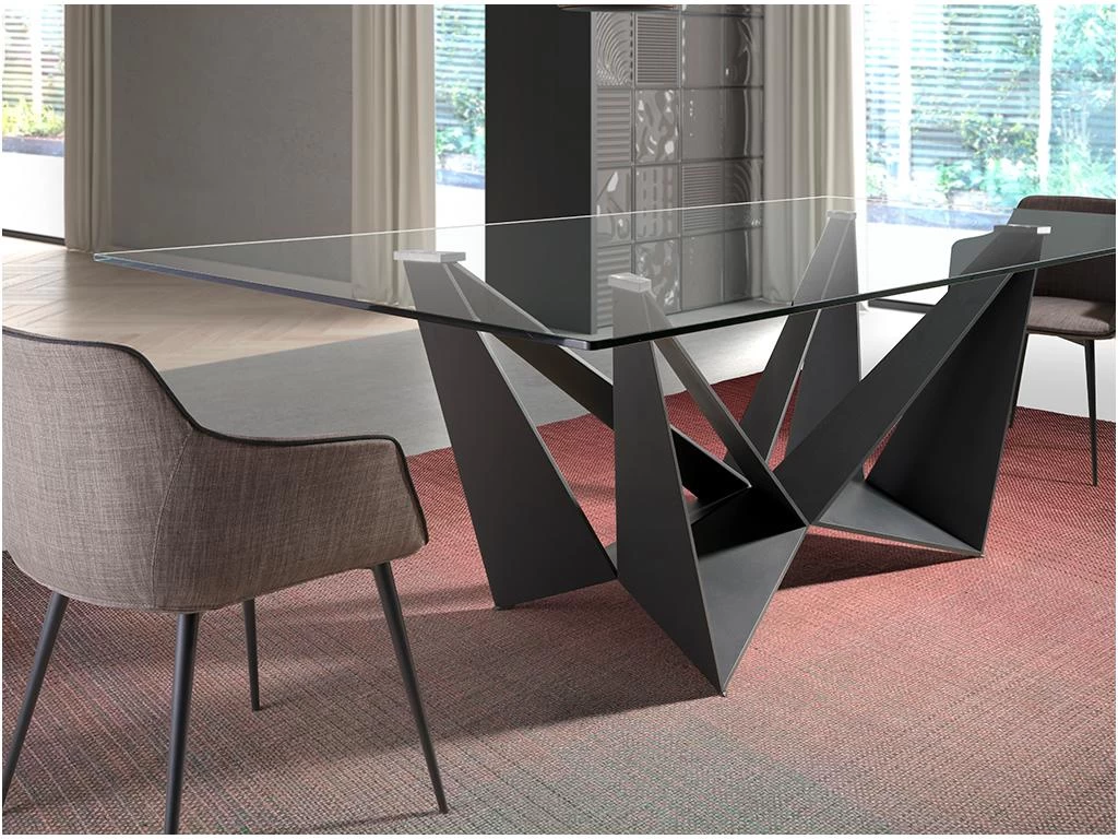 Table à Manger Rectangulaire En Verre 1128 ANGEL CERDA 9 Table à Manger Rectangulaire En Verre 1128 ANGEL CERDA – Image 7