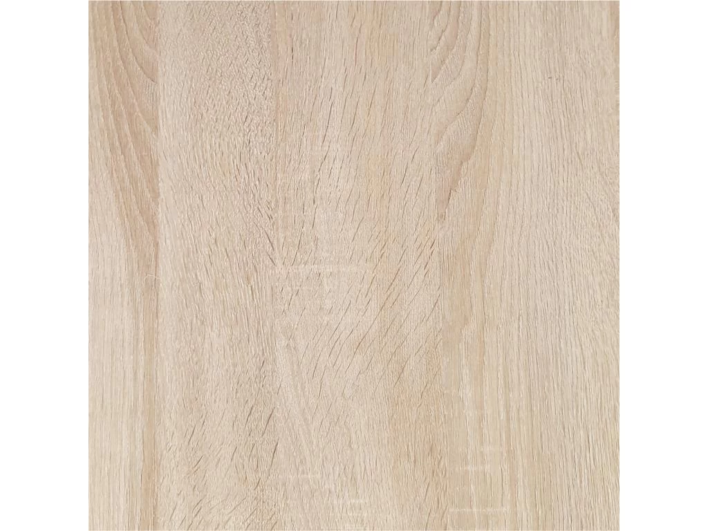 Table à Manger Ronde Fixe ZEN, 90x90x77cm, Jusqu'à 4 Personnes, Couleur Chêne, Pieds Métalliques Noir Laqué Mat 6 Table à Manger Ronde Fixe ZEN, 90x90x77cm, Jusqu'à 4 Personnes, Couleur Chêne, Pieds Métalliques Noir Laqué Mat – Image 4