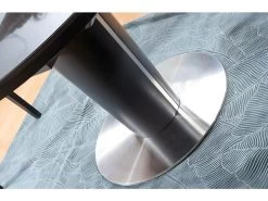 Table à Manger Extensible 120-160 X 120 X 76 Cm - Anthracite -Magasin de meubles de restaurant table a manger 18831945