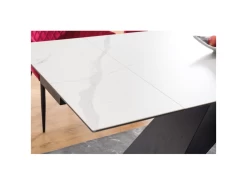 Table à Manger Extensible 180-260 X 90 X 76 Cm - Blanc -Magasin de meubles de restaurant table a manger 18832347