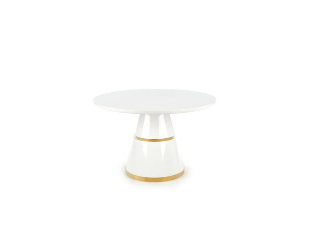 Table à Manger Design Ronde 120 Cm X 76 Cm - Blanc 4 Table à Manger Design Ronde 120 Cm X 76 Cm - Blanc – Image 2