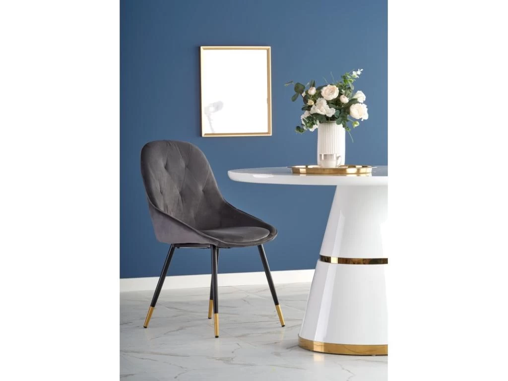 Table à Manger Design Ronde 120 Cm X 76 Cm - Blanc 6 Table à Manger Design Ronde 120 Cm X 76 Cm - Blanc – Image 4