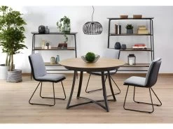 Table à Manger Extensible 118-148 X 148 X 76 Cm - Chêne Doré -Magasin de meubles de restaurant table a manger 18835881