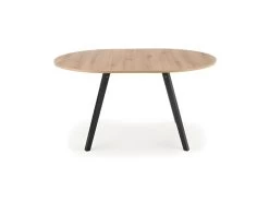 Table à Manger Ronde 102-142 X 102 X 73 Cm - Chêne Artisanal -Magasin de meubles de restaurant table a manger 18966175