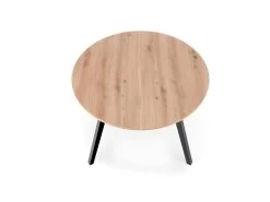 Table à Manger Ronde 102-142 X 102 X 73 Cm - Chêne Artisanal -Magasin de meubles de restaurant table a manger 18966179