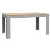 Table Repas Extensible L160/206 Cm Décor Chêne Gris Et Clair - ANTIBES -Magasin de meubles de restaurant table a manger 19365435