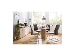 Table A Manger De 2 A 4 Personnes - Carrée - Classique - Décor Chene - GUSTAVE - L 80 X L 80 Cm -Magasin de meubles de restaurant table a manger 19376965