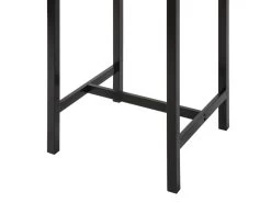 Table De Bar Carrée Table De Salle À Manger Plateau En Verre Pieds En Acier Robuste Noir, Ogt38-sch -Magasin de meubles de restaurant table a manger 19379319