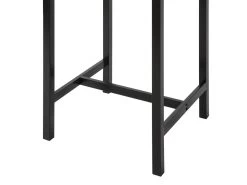 Table De Bar Carrée Table De Salle À Manger Plateau En Verre Pieds En Acier Robuste Noir, Ogt38-sch -Magasin de meubles de restaurant table a manger 19379325