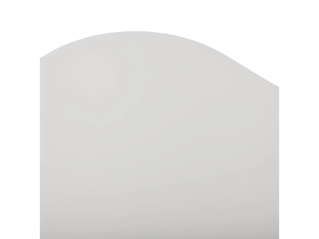 Table De Salle à Manger Cloe, 73 X 80 X 80 Cm, Bois, PVC Et Métal, Blanc 5 Table De Salle à Manger Cloe, 73 X 80 X 80 Cm, Bois, PVC Et Métal, Blanc – Image 3