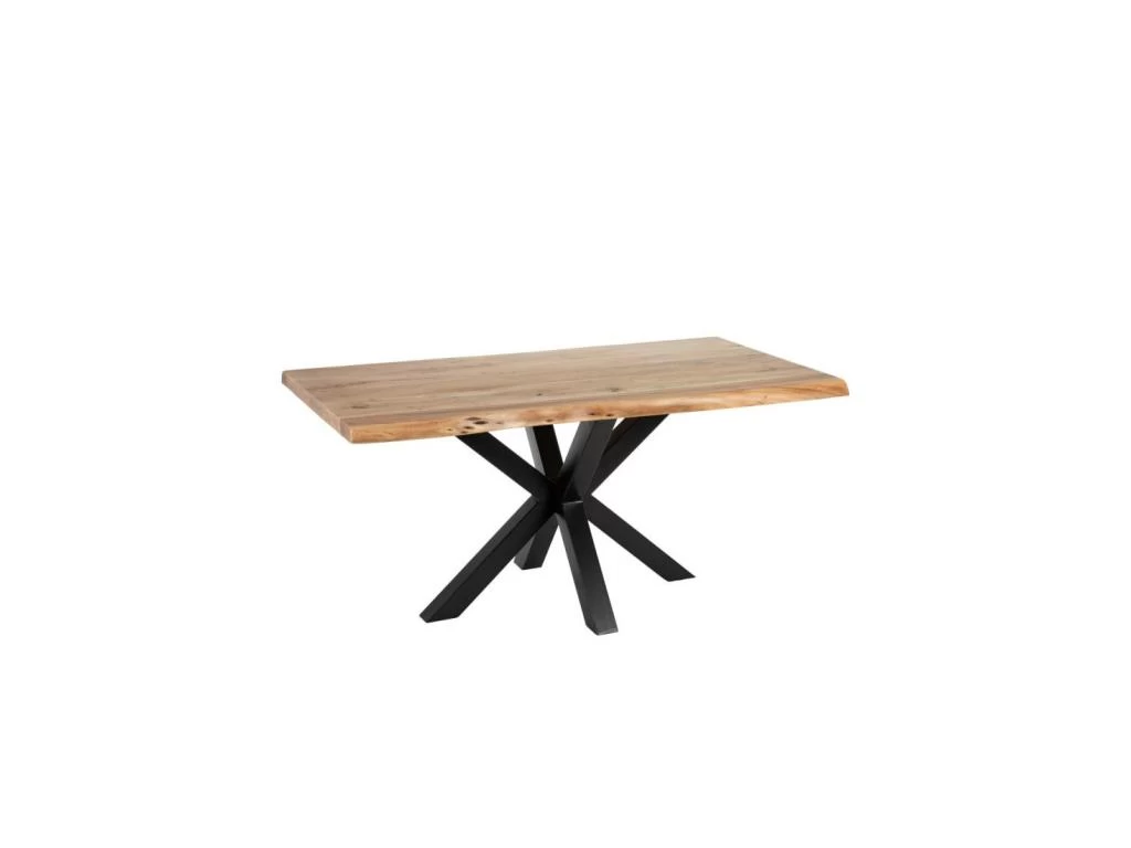 Table De Repas Rectangulaire Bois/Noir - LILIMA 3 Table De Repas Rectangulaire Bois/Noir - LILIMA