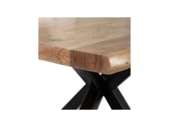 Table De Repas Rectangulaire Bois/Noir - LILIMA 12 Table De Repas Rectangulaire Bois/Noir - LILIMA -Magasin de meubles de restaurant table a manger 19475517