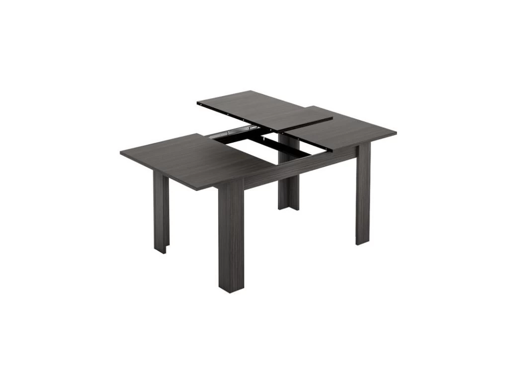 Table De Repas Extensible Gris - OXNARD - L 140/190 X L 90 X H 78 Cm 4 Table De Repas Extensible Gris - OXNARD - L 140/190 X L 90 X H 78 Cm – Image 2