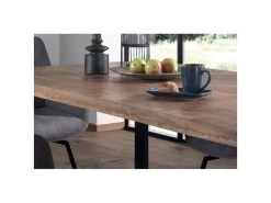 Table à Manger Design Bois Massif NIKO - Table Rectangulaire -Magasin de meubles de restaurant table a manger 19887247