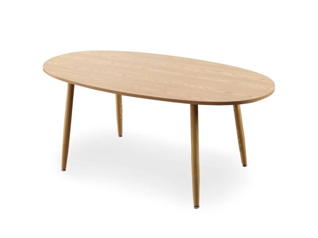 Table Ovale Scandinave Nolane Chêne Clair 3 Table Ovale Scandinave Nolane Chêne Clair