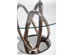 Table De Diner Piètements Courbés Bois Massif Plateau Verre Trempé Et Piètement Acier 11 Table De Diner Piètements Courbés Bois Massif Plateau Verre Trempé Et Piètement Acier -Magasin de meubles de restaurant table a manger 21089697