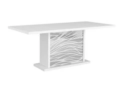 Table De Repas Avec Allonges Blanc Laqué 180*90 Cm - ESPRIT -Magasin de meubles de restaurant table a manger 21155255