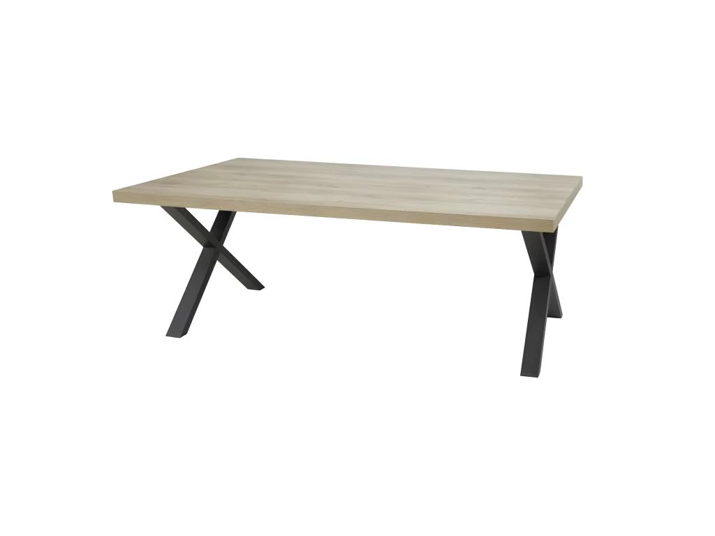 Table De Repas 230 Cm Chêne/Noir - CORI 3 Table De Repas 230 Cm Chêne/Noir - CORI