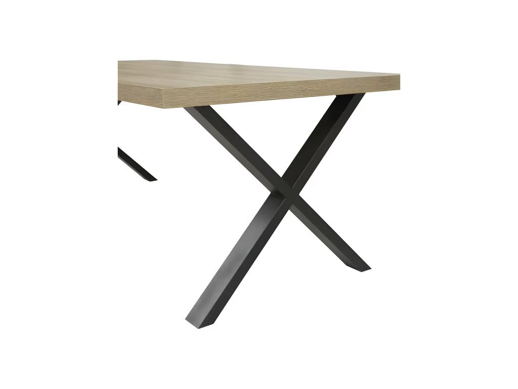 Table De Repas 230 Cm Chêne/Noir - CORI 5 Table De Repas 230 Cm Chêne/Noir - CORI – Image 3