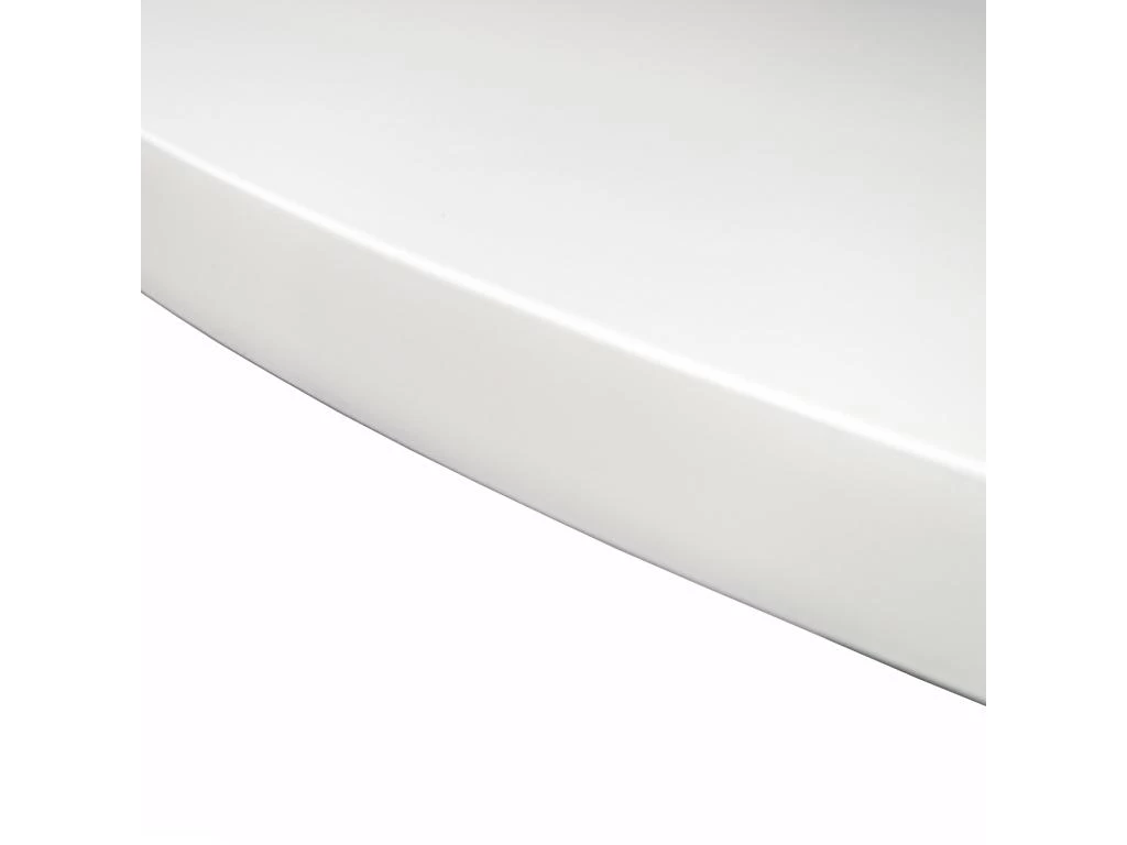 Table à Manger Ronde Fixe ZEN, 90x90x77cm, Capacité Jusqu'à 4 Personnes, Couleur Blanc Mat, Pieds Métalliques Couleur Noir Laqué Mat 4 Table à Manger Ronde Fixe ZEN, 90x90x77cm, Capacité Jusqu'à 4 Personnes, Couleur Blanc Mat, Pieds Métalliques Couleur Noir Laqué Mat – Image 2