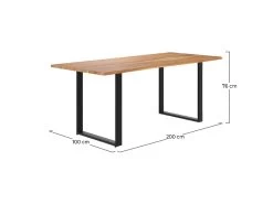 Table Rectangulaire Joko 8 Personnes En Bois 200 Cm -Magasin de meubles de restaurant table a manger 21688371