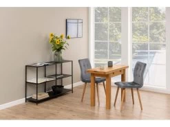 Alma Table De Salle à Manger Pliable, Huilée, Plaquée Chêne. -Magasin de meubles de restaurant table a manger 22046609