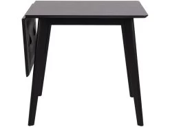 Roxby Table à Manger Avec 1 Plateau Supplémentaire De 40 Cm, De, Noir.