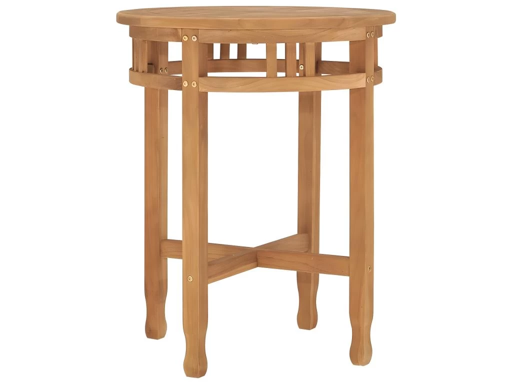 Table De Bistro Ø60x60 Cm Bois De Teck Solide 3 Table De Bistro Ø60x60 Cm Bois De Teck Solide