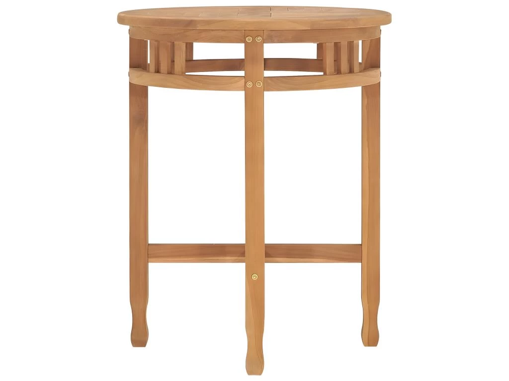 Table De Bistro Ø60x60 Cm Bois De Teck Solide 4 Table De Bistro Ø60x60 Cm Bois De Teck Solide – Image 2