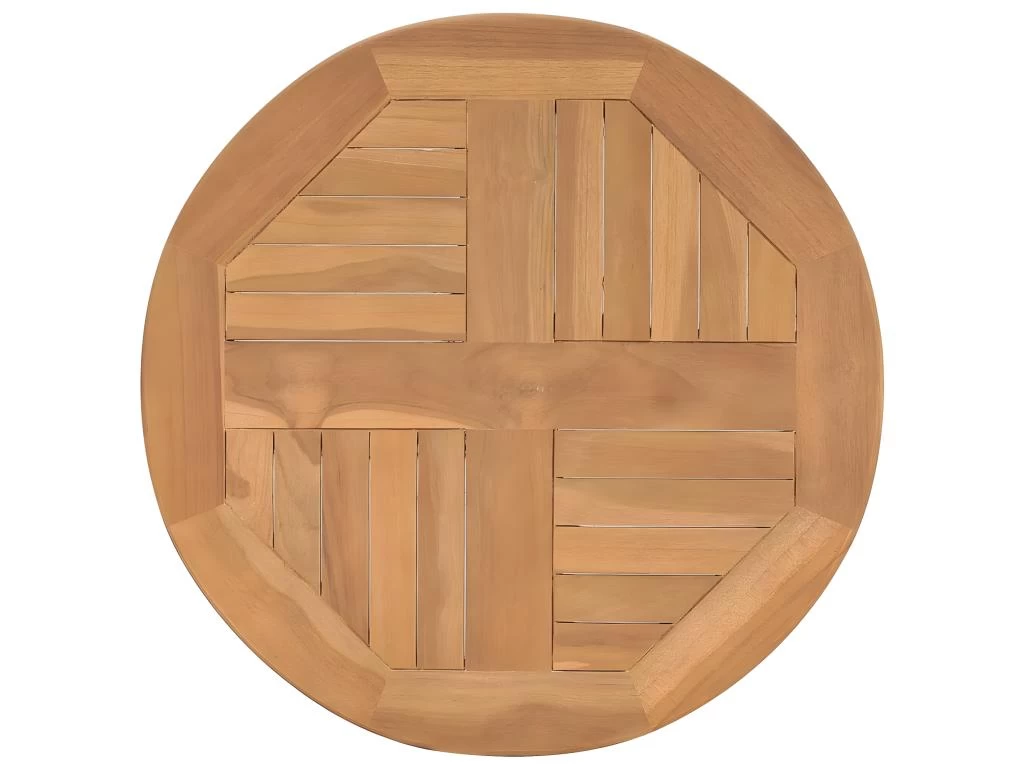 Table De Bistro Ø60x60 Cm Bois De Teck Solide 6 Table De Bistro Ø60x60 Cm Bois De Teck Solide – Image 4