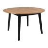 Marseille - Table à Manger Ronde En Bois Ø140cm - Couleur - Bois Clair / Noir -Magasin de meubles de restaurant table a manger 22075023