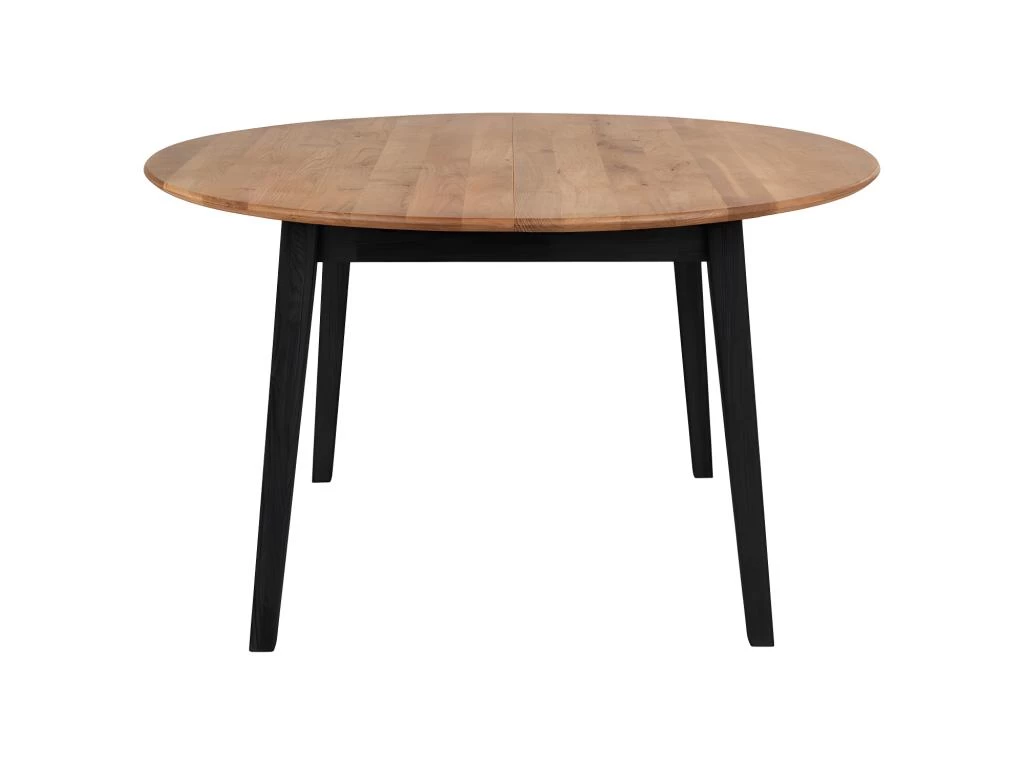 Marseille - Table à Manger Ronde En Bois Ø140cm - Couleur - Bois Clair / Noir 4 Marseille - Table à Manger Ronde En Bois Ø140cm - Couleur - Bois Clair / Noir – Image 2