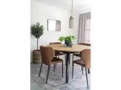 Marseille - Table à Manger Ronde En Bois Ø140cm - Couleur - Bois Clair / Noir 8 Marseille - Table à Manger Ronde En Bois Ø140cm - Couleur - Bois Clair / Noir -Magasin de meubles de restaurant table a manger 22075027