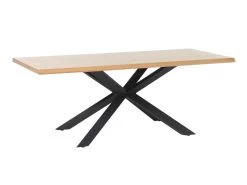 Arno Table De Salle à Manger 100 X 200 Cm, Chêne, Noir.