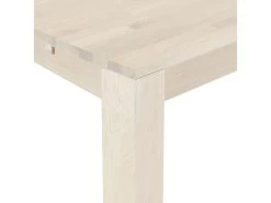 Veneto Table De Salle à Manger 90x180 Cm, Finition Chêne Délavé Blanc.Avec De La Place Pour 2 Extensions, Finition Chêne Délavé Blanc. -Magasin de meubles de restaurant table a manger 22114973
