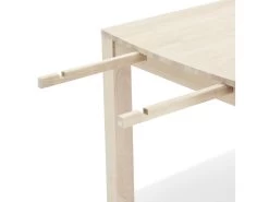 Veneto Table De Salle à Manger 90x180 Cm, Finition Chêne Délavé Blanc.Avec De La Place Pour 2 Extensions, Finition Chêne Délavé Blanc. -Magasin de meubles de restaurant table a manger 22114981